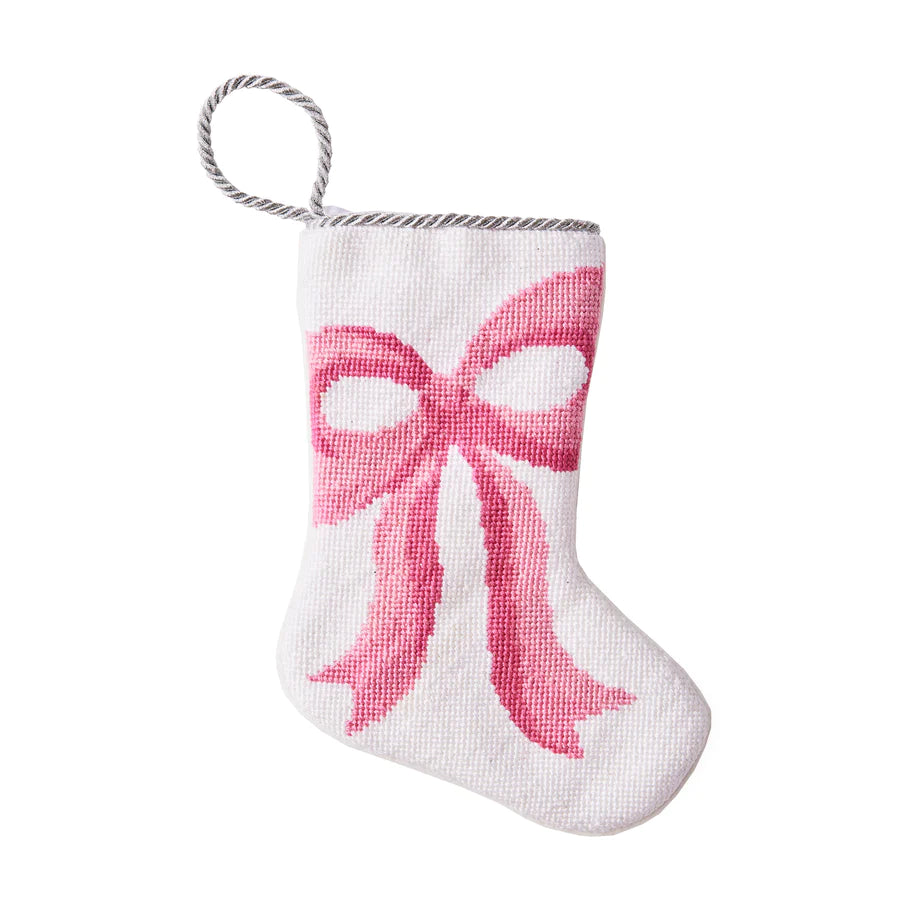 Pretty Pink Bow Stocking