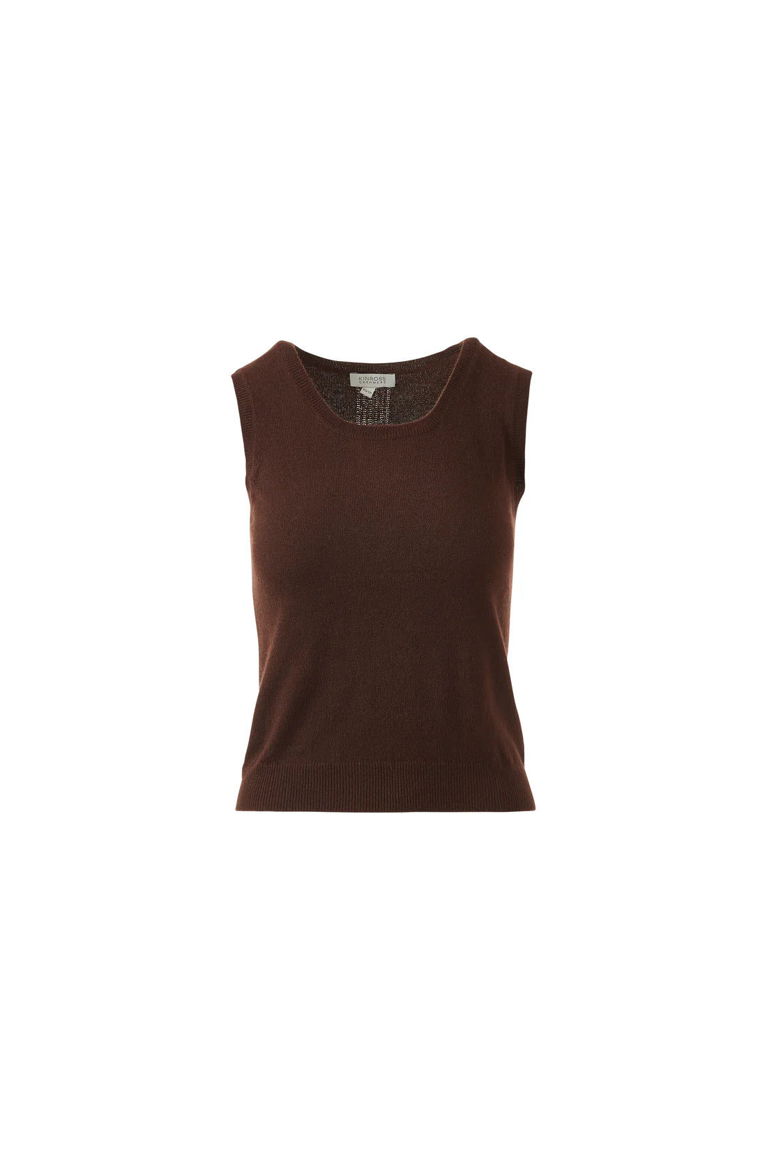 Scoop Neck Cashmere Tank Top