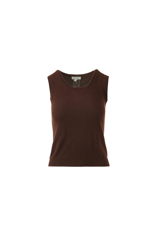 Scoop Neck Cashmere Tank Top