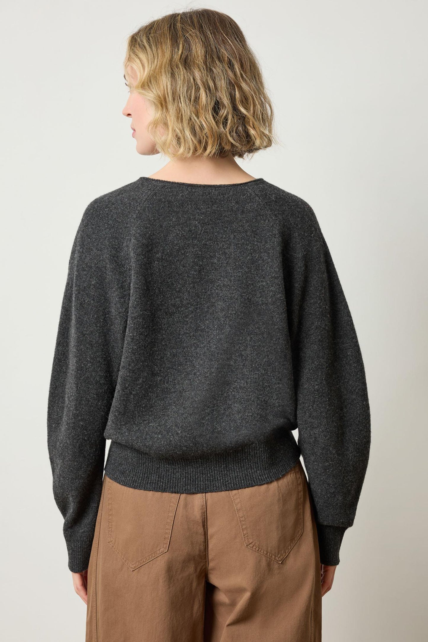 Split Neck Raglan Sweater