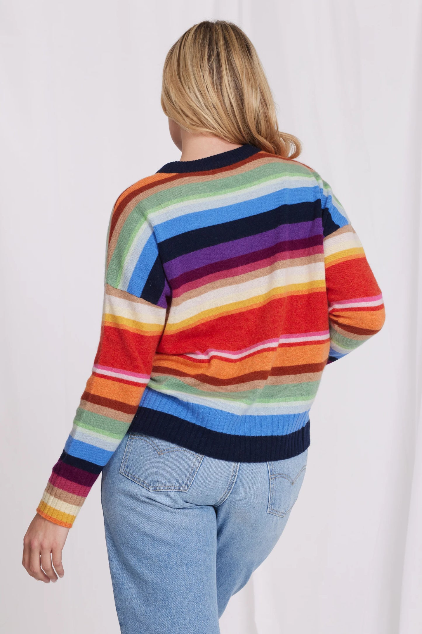 Oversized Striped Cashmere Sweater