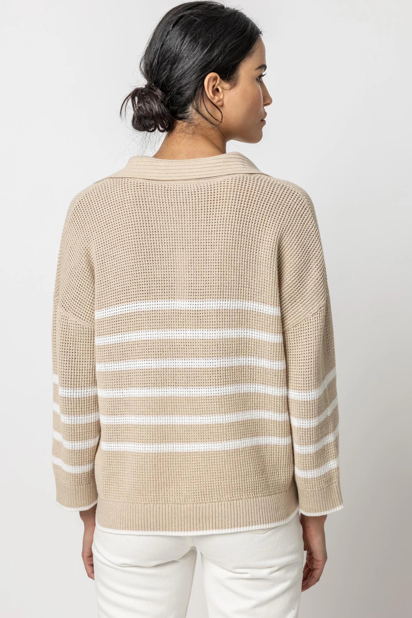 Stripe Polo Sweater