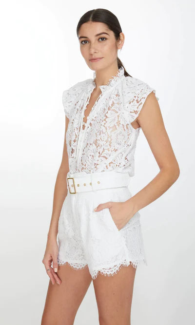 Sydney Lace Embroidered Shorts
