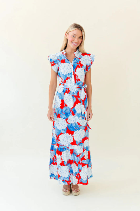 Taylor Hydrangea Maxi Dress