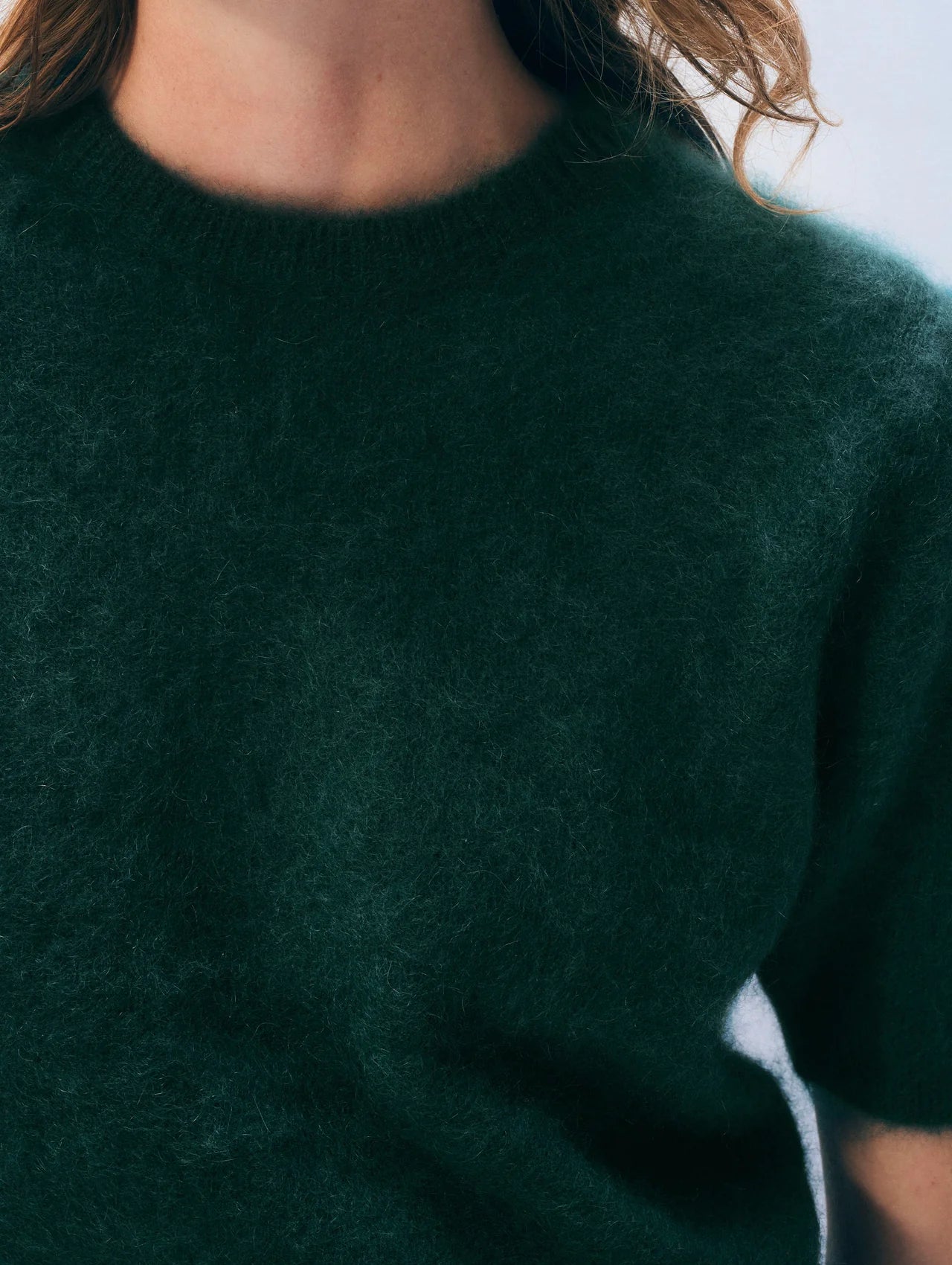Brushed Tee Cashmere Sweater
