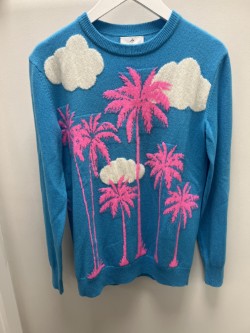 Palm Clouds Cashmere Sweater