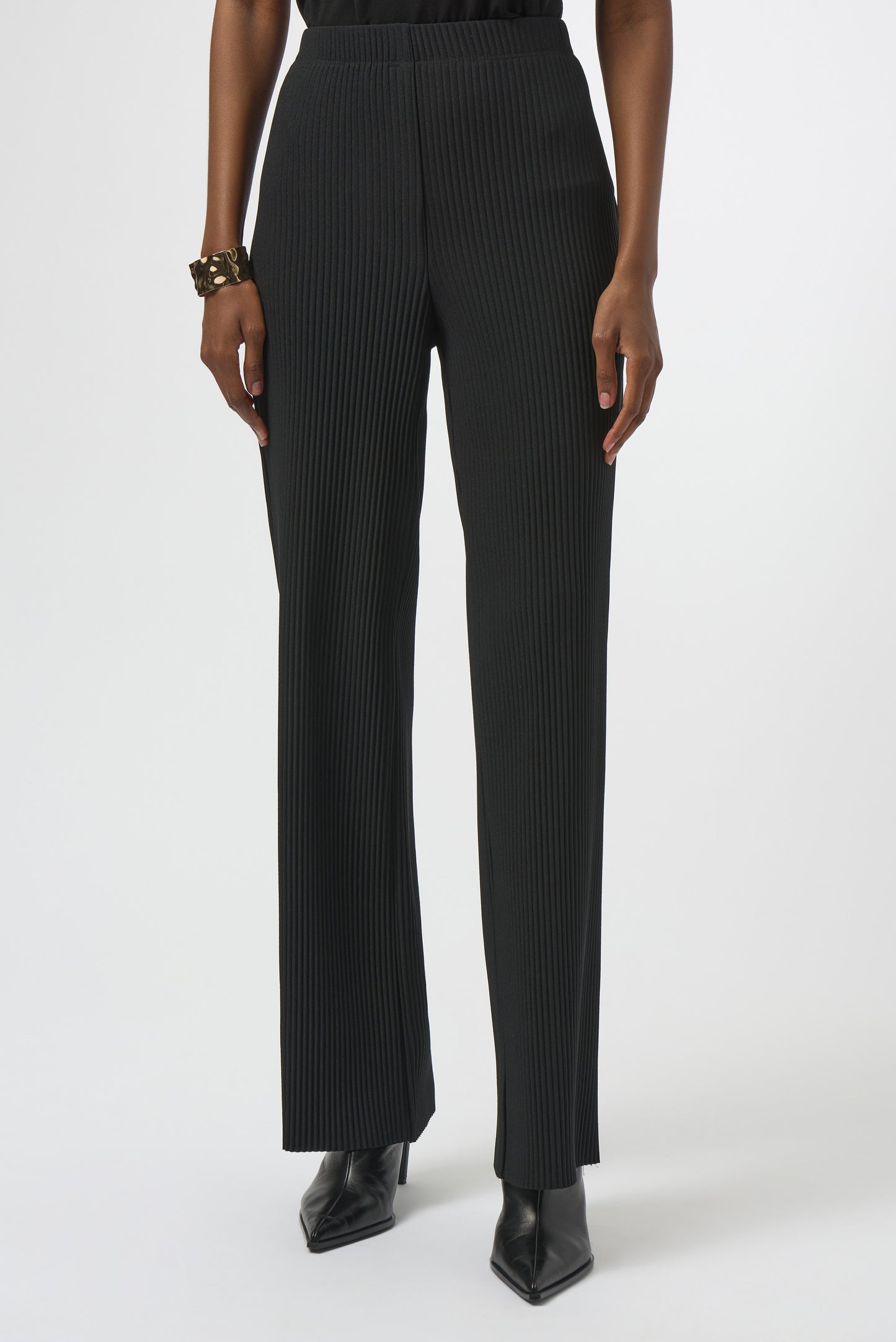 Ribbed Pleated Trouser Pant