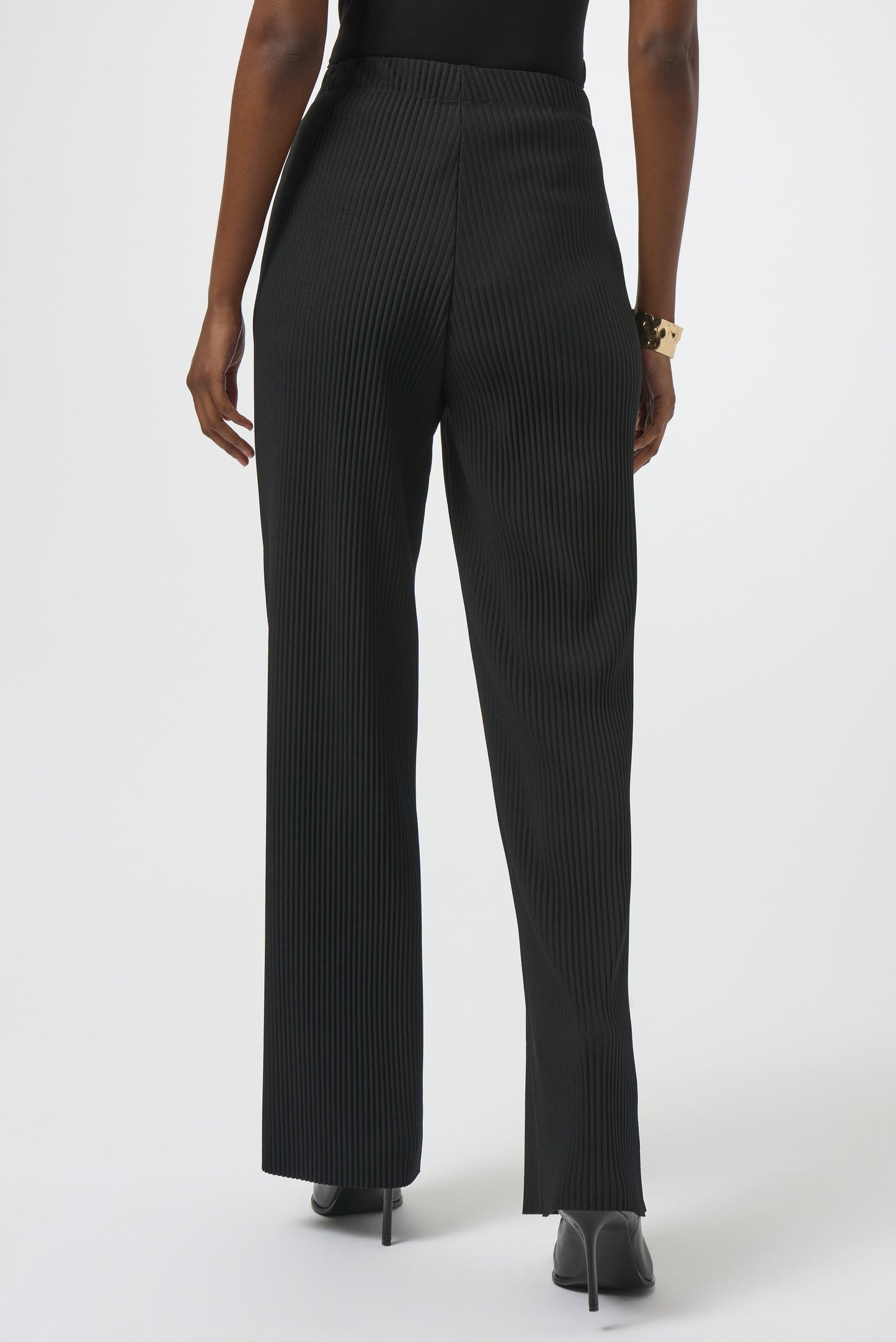 Ribbed Pleated Trouser Pant