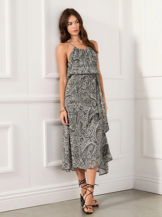 Shirred Midi Tank Dress